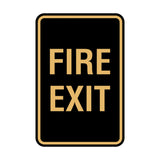 Portrait Round Fire Exit Sign