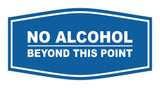 Signs ByLITA Fancy No Alcohol Beyond this Point Sign