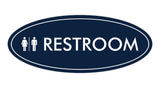 Signs ByLITA Oval Restroom Sign