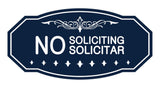 Signs ByLITA Victorian No Soliciting No Solicitar Sign