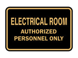 Signs ByLITA Classic Framed ELECTRICAL ROOM AUTHORIZED PERSONNEL ONLY Sign