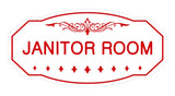 Victorian Janitor Room Sign