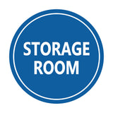Blue Signs ByLITA Circle Storage Room Sign