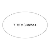 1.75" x 3" Oval Engraved Name Badge