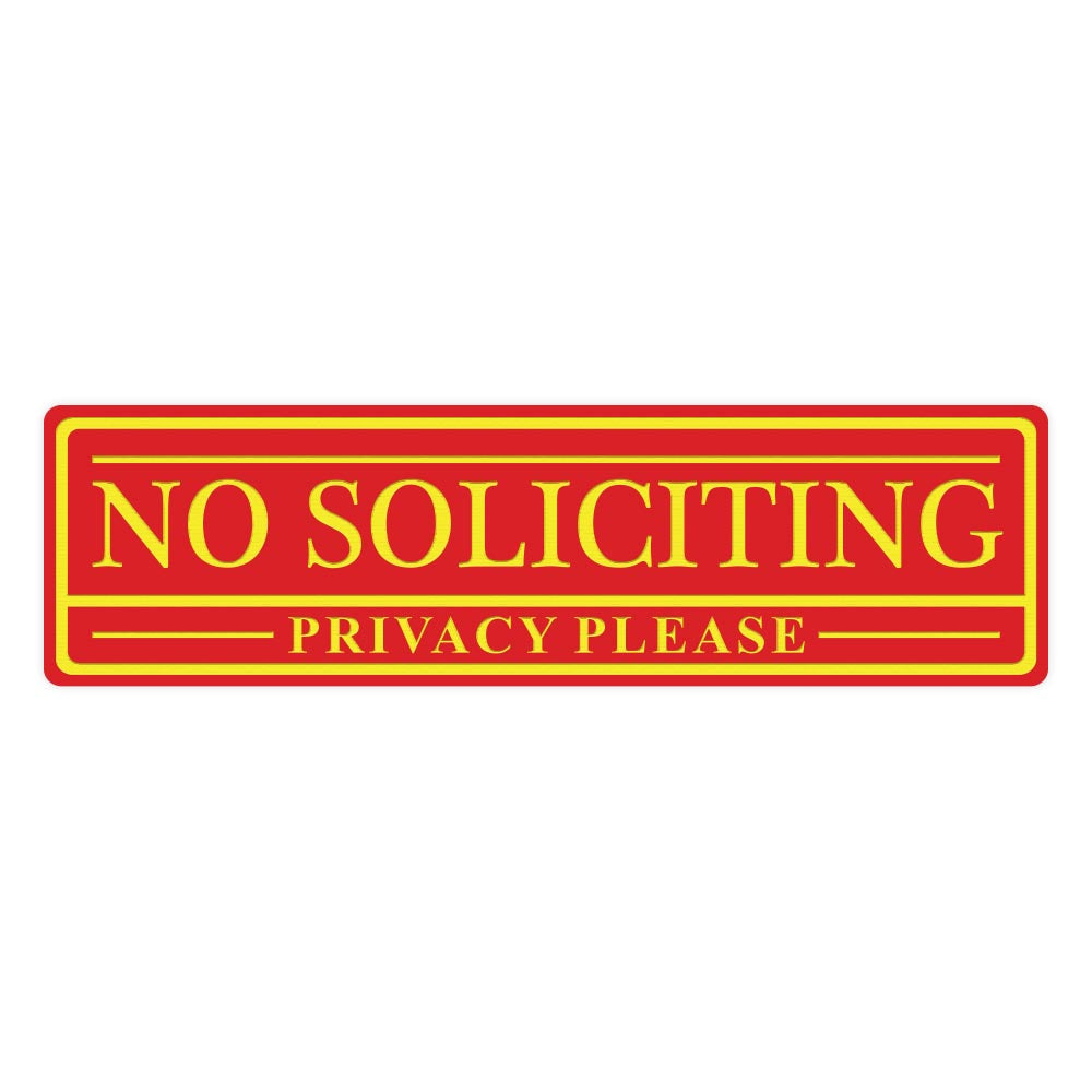 No Soliciting Privacy Please Sign