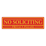No Soliciting Privacy Please Sign