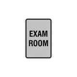 Portrait Round Exam Room Sign with Adhesive Tape, Mounts On Any Surface, Weather Resistant
