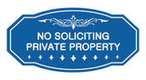 Signs ByLITA Victorian No Soliciting Private Property Sign