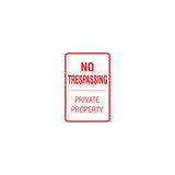 Signs ByLITA Portrait Round no trespassing private property Sign