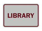 Signs ByLITA Classic Library Sign