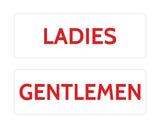 Signs ByLITA Basic Ladies and Gentlemen Sign Set