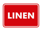 Signs ByLITA Classic Linen Sign with Adhesive Tape, Mounts On Any Surface, Weather Resistant, Indoor/Outdoor Use