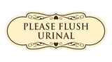 Designer Please Flush Urinal Wall or Door Sign