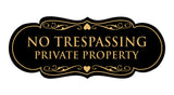 Signs ByLITA Designer No Trespassing Private Property Sign