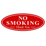 Oval NO SMOKING Thank You Sign