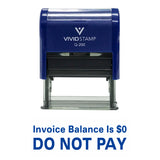 Invoice Balance is 0. DO NOT PAY Self Inking Rubber Stamp