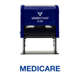 Medicare Self Inking Rubber Stamp
