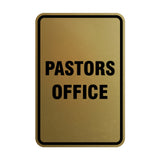 Signs ByLITA Portrait Round Pastors Office Sign