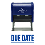 DUE DATE Self Inking Rubber Stamp