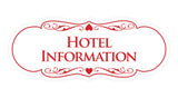 Signs ByLITA Designer Hotel Information Sign