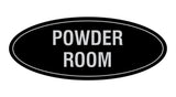 Oval Powder Room Sign