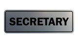 Signs ByLITA Standard Secretary Sign