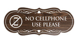 Signs ByLITA Designer No Cellphone Use please Sign