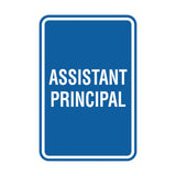 Portrait Round Assistant Principal Sign