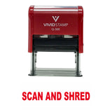 Scan And Shred Self Inking Rubber Stamp