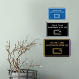 Classic Framed Please Clean Microwave After Use Wall or Door Sign