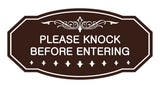 Victorian Please Knock Before Entering Sign