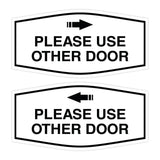Signs ByLITA Fancy Please Use Other Door Sign Set
