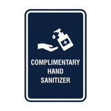 Portrait Round Complimentary Hand Sanitizer Sign