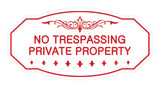 Victorian No Trespassing Private Property Sign
