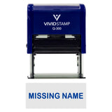 Missing Name Teacher Self-Inking Office Rubber Stamp