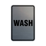 Portrait Round Wash Sign