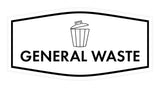 Fancy General Waste Wall or Door Sign