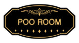 Victorian Poo Room Sign