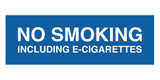 Signs ByLITA Basic No Smoking Including E-Cigarettes Sign