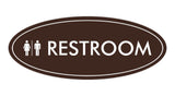 Signs ByLITA Oval Restroom Sign