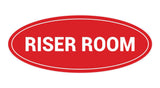 Oval Riser Room Sign