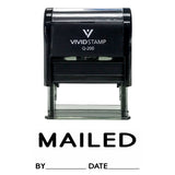 Black Mailed With By Date Line Self Inking Rubber Stamp