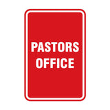 Signs ByLITA Portrait Round Pastors Office Sign