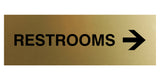 Signs ByLITA Basic Restrooms Right Arrow Directional Sign