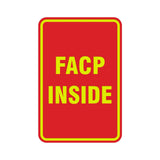 Portrait Round Facp Inside Sign