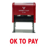 Ok To Pay Self Inking Rubber Stamp