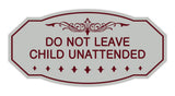 Victorian Do Not Leave Child Unattended Sign