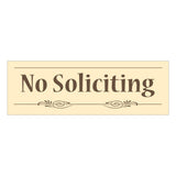Decorative No Soliciting Sign