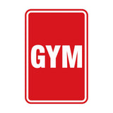 Portrait Round Gym Sign