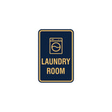 Portrait Round Laundry Room Sign